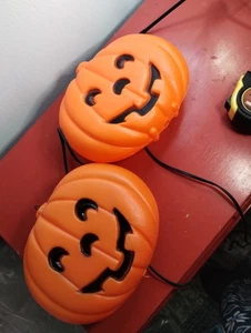 pumpkin blow mold Pair - Picture 1 of 7