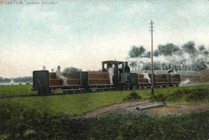 PC SUDAN KHARTOUM KHARTUM SUDAN EISENBAHN LOKOMOTIVE VINTAGE POSTKARTE (b63112) - Bild 1 von 2