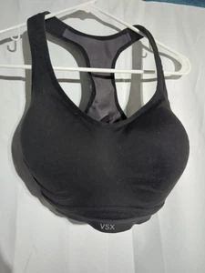 Sujetador deportivo Victorias Secret VSX 36DD acolchado gancho y ojo negro - Imagen 1 de 13