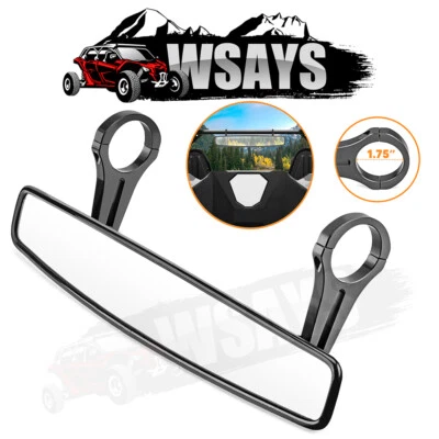 For Kawasaki Mule 3000 4000 4010 Trans UTV 1.75" Cage Rear-View Center Mirror  - Изображение 1 из 4