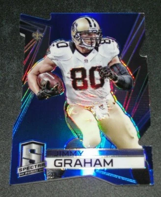 2014 Panini Spectra JIMMY GRAHAM #97 Blue Die Cut/25 SAINTS Packers HURRICANES - Image 1 of 2