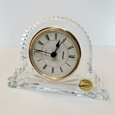 Staiger Classics French Lead Crystal Vintage Mantel Clock Original Box Included - Image 1 of 4