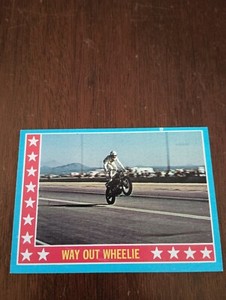 1974 Topps (Evel Knievel) #6 Way Out Wheelie (NRMT)