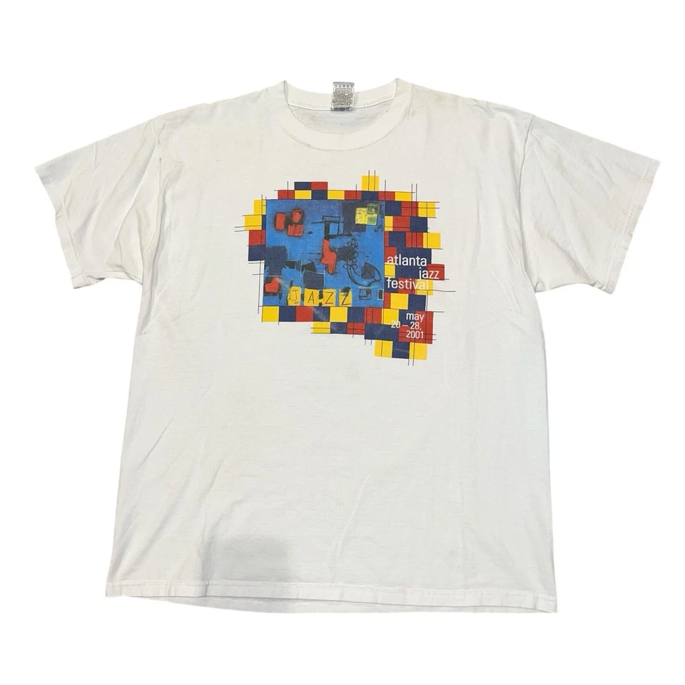 Vintage 2001 Atlanta Jazz Festival Shirt Graphic Tee Men’s Size XL - Image 1 of 4