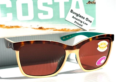 Gafas de sol COSTA Del Mar ANAA Retro Tort Cream Mint POLARIZADAS Cobre 580P ANAA 105 Foto 1 de 4