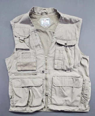 Fox Fire Chaleco de Pesca Exterior Para Hombres Grande Utilidad Exterior Senderismo Multi Bolsillo Red Foto 1 de 4