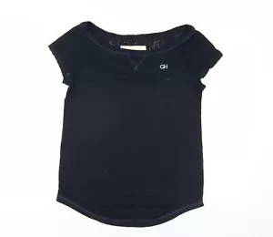 Gilly Hicks Womens Blue Modal Basic T-Shirt Size XS Boat Neck - Picture 1 of 10