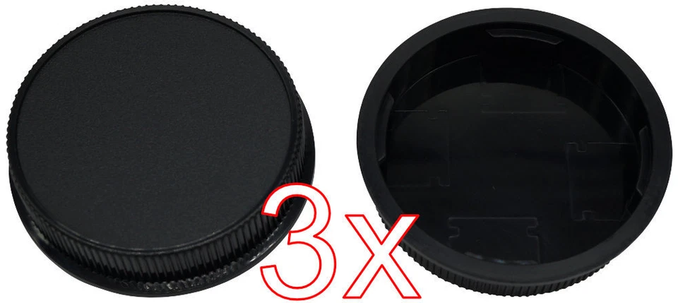 XULLU 3 X Objektiv Rückdeckel Leica L-Mount + T-Mount Bajonett Rear Lens Cap Deckel