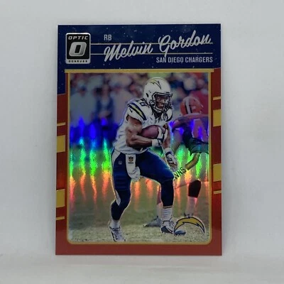 Melvin Gordon Red Prizm Insert #D/99 2016 Panini Donruss Optic Football Card #84 - Image 1 of 4