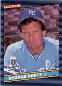 1986 Leaf #42 George Brett Kansas City Royals