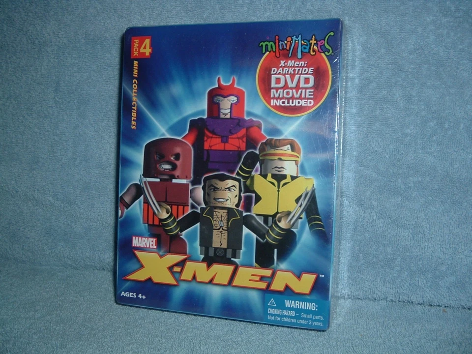 DARKTIDE DVD X Men Wolverine Cyclops Magneto Juggernaut Mini Mates 2005 Marvel - Image 1 of 1