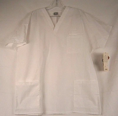Blusa Médica Barco Equipo Médico Uniforme Cuello en V SG120 10 Blanca Talla L 178M Foto 1 de 3