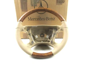 Original NEU Mercedes W219 AMG Beige Leder Lenkrad Holzausführung A2194600303 - Bild 1 von 9