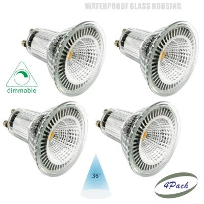 4 Pack GU10 LED Spot Light Bulb 110V Narrow Beam Dimmable,5W=45W Halogen Lamp - Image 1 of 4