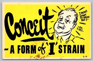 Postal Enceit A Form Of I Strain Eye Lema Mailer Cómic Humor Dibujos Animados - Imagen 1 de 2