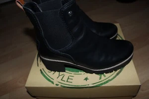 Panama Jack Damen Lammfell Chelsea Boots Gr. 40 Leder Stiefel gefüttert Winter - Bild 1 von 5