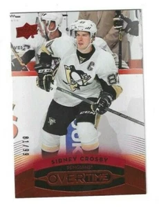 2015-16 cubierta superior GTS horas extras lámina roja / 99 Sidney Crosby #61 Penguins de corte - Imagen 1 de 2