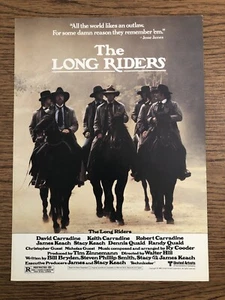 The Long Riders 9x12 Original Promo Press Sheet Western Walter Hill Carradine - Picture 1 of 2
