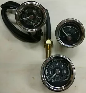UHREN FÜR MERCEDES 190SL: WASSERTHERMOMETER, MANOMETER UND BENZINUHR - Bild 1 von 5