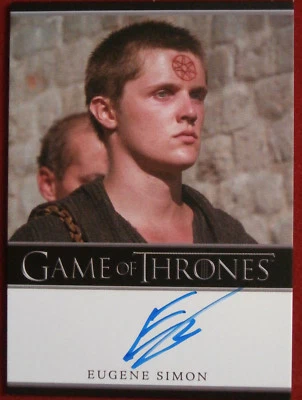 GAME OF THRONES - EUGENE SIMON - Hand-Signed AUTOGRAPH Card - LIMITED EDITION - Image 1 of 2