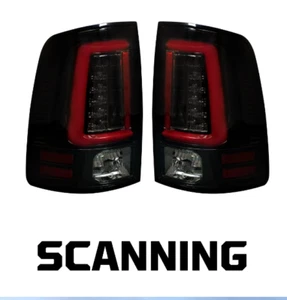 Recon Smoked LED Tail Lights W/ Scanning Turn Signals For 09-23 RAM 1500 Classic - Picture 1 of 9
