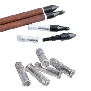50XArchery Pfeileinsatz Aluminium für ID 6,2mm Pfeilschaft DIY Bogen Jagd Zielscheibe - Bild 1 von 7