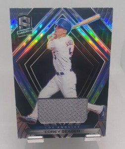 2020 Panini Chronicles Spectra Prizm Baseball Corey Seager Jersey Relic-Dodgers