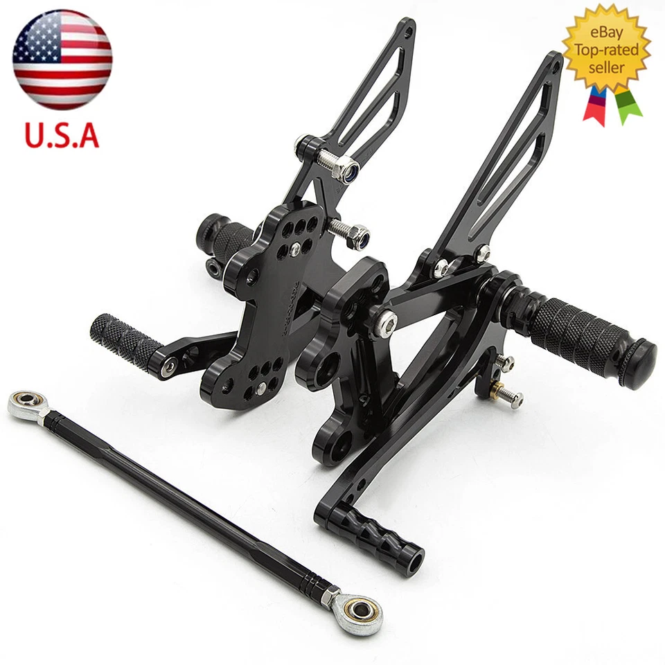 For Kawasaki Ninja ZX7R 1996-2001 2002 2003 CNC Rearset Footpegs Rear Set Pedals - Изображение 1 из 4