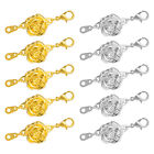 10Pcs Magnetic Jewelry Clasps Rose Magnetic Locking Lobster Clasps, Gold/Silver