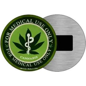 Cannabis para uso médico solo placa magnética de 3,5" nevera refrigerador cocina - Imagen 1 de 2