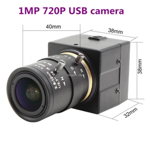 Mini cámara USB ELP 1280*720 con lente varifocal zoom manual de 2,8-12 mm cámara web H.264 - Imagen 1 de 5