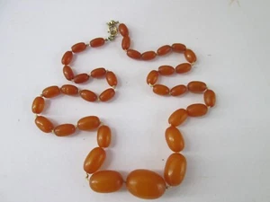 Wunderbare Bernstein Bakelit Kette Oliven 55 cm 30 gr. - Bild 1 von 6