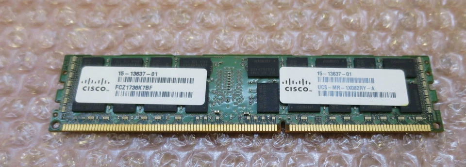 CISCO SAMSUNG 8GB 2RX4 PC3L-12800R UCS-MR-1X082RY-A 15-13637-01 UCS - Image 1 of 1
