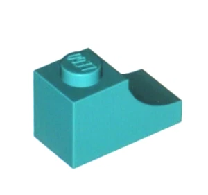 LEGO 2 x Dark Turquoise Arch 1 x 2 Inverted 78666 new - Picture 1 of 1
