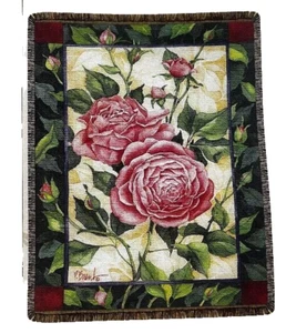 Coperta afghana Simply Home rosa cavolo 52"" x 68"" nuovissima - Foto 1 di 1