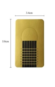 1Nail Form Stickers For Builder Gel Nail Extensions Nail Art Gold Nail x 196 - Picture 1 of 6