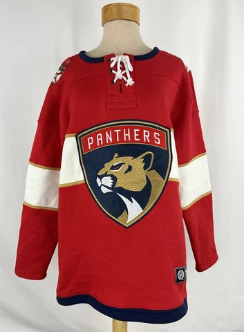Fanatics Florida Panthers Breakaway Crew Sweater Jersey Red NHL Men's Size Large Cover