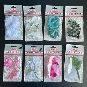 Bridal Additions Add On Blooms Collection LOT OF 8 Flowers Wedding Foundations - Picture 1 of 3
