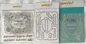 Honey Bee Stamps FRIENDSHIP FRAME Stamp, Die and Stencil, Sets, New - Picture 1 of 11