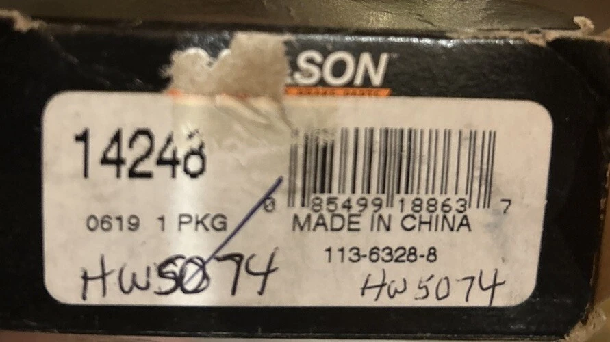 Kit de pasador guía de pinza de freno de disco Carlson 14248 - Bolsa nueva sellada - Stock antiguo Foto 1 de 4