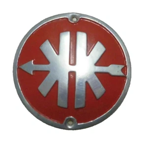 Kreidler Beinschild Emblem Rot Metall 1,5mm dick 55mm Durchmesser Karosserie  - Picture 1 of 12