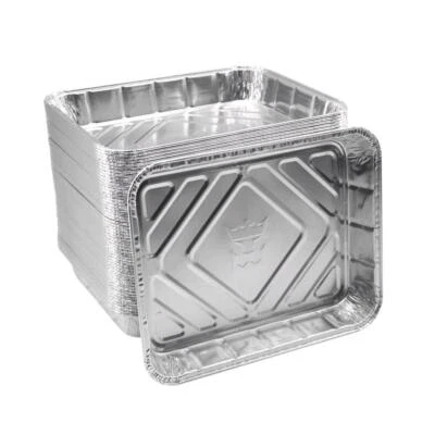 100 Stück Aluschalen R930G ungeteilt 226x176x30mm Nudeln Grill Pasta Einweg - Bild 1 von 4