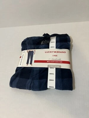 Lucky Brand Men's Small Blue Cloud Soft Fleece Drawstring Waist Sleep Pajama NWT - Image 1 of 4