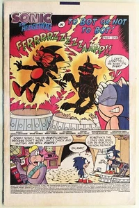 SONIC The HEDGEHOG Comic Book #34 May 1996 KNUCKLES Bagged & Boarded - Picture 1 of 3