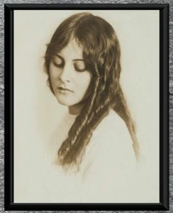Gorgeous... Early 1900's Beautiful Woman, Curls... Antique 8x10 Photo Print - Picture 1 of 1