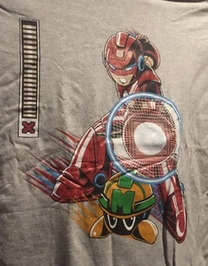 Mega Man / Iron Man mashup shirt Medium 1up Block ShirtPunch EXCLUSIVE - Picture 1 of 1