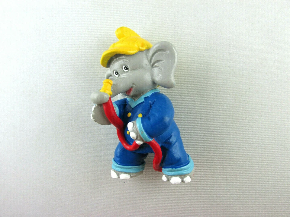 FREMDFIGUR + BENJAMIN BLÜMCHEN als FEUERWEHRMANN von HÖR & LIES + 7,5 cm RAR - Bild 1 von 1