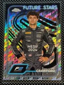 2024 Topps Chrome Formula 1 F1 Logofractor Jak Crawford #33 - Picture 1 of 2