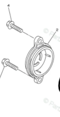 14-24 Yamaha YZ450F YZ250FX WR Oil Filter Cover 1SL-13447-00-00 OEM - Image 1 of 4