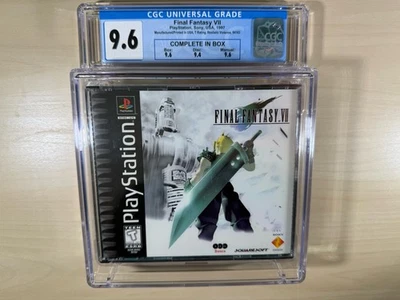 Final Fantasy VII 7 PlayStation PS1 Game Complete CIB CGC 9.6 - Image 1 of 2